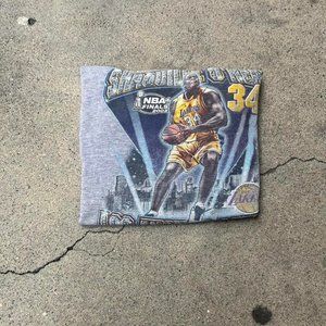 Rare Vintage Shaquille O Neal Nba Finals 2002 Los Angeles Lakers Tee